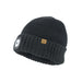 Waterproof Cold Weather LED Roll Cuff Beanie Hat - Size: S / M - Color: Black